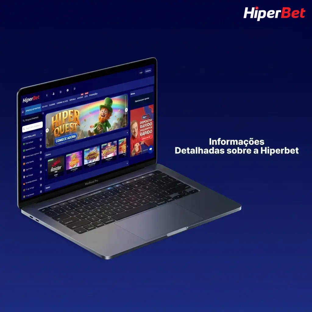 Hiperbet platform interface showing sports betting, casino games, SSL security, and mobile app for Android and iOS users